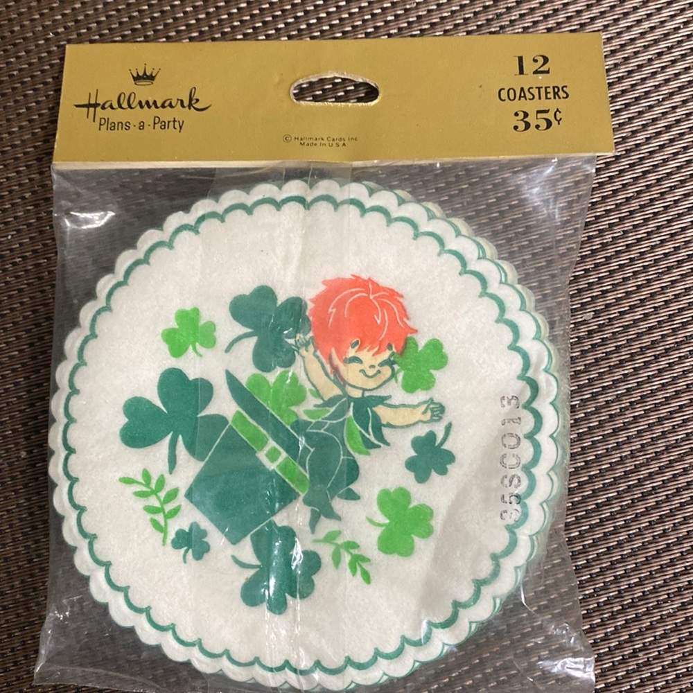 Vintage hallmark 12 st. PAtricks coasters